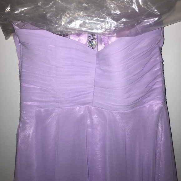 LILAC BEJEWELED PROM DRESS - Picture 5 of 6